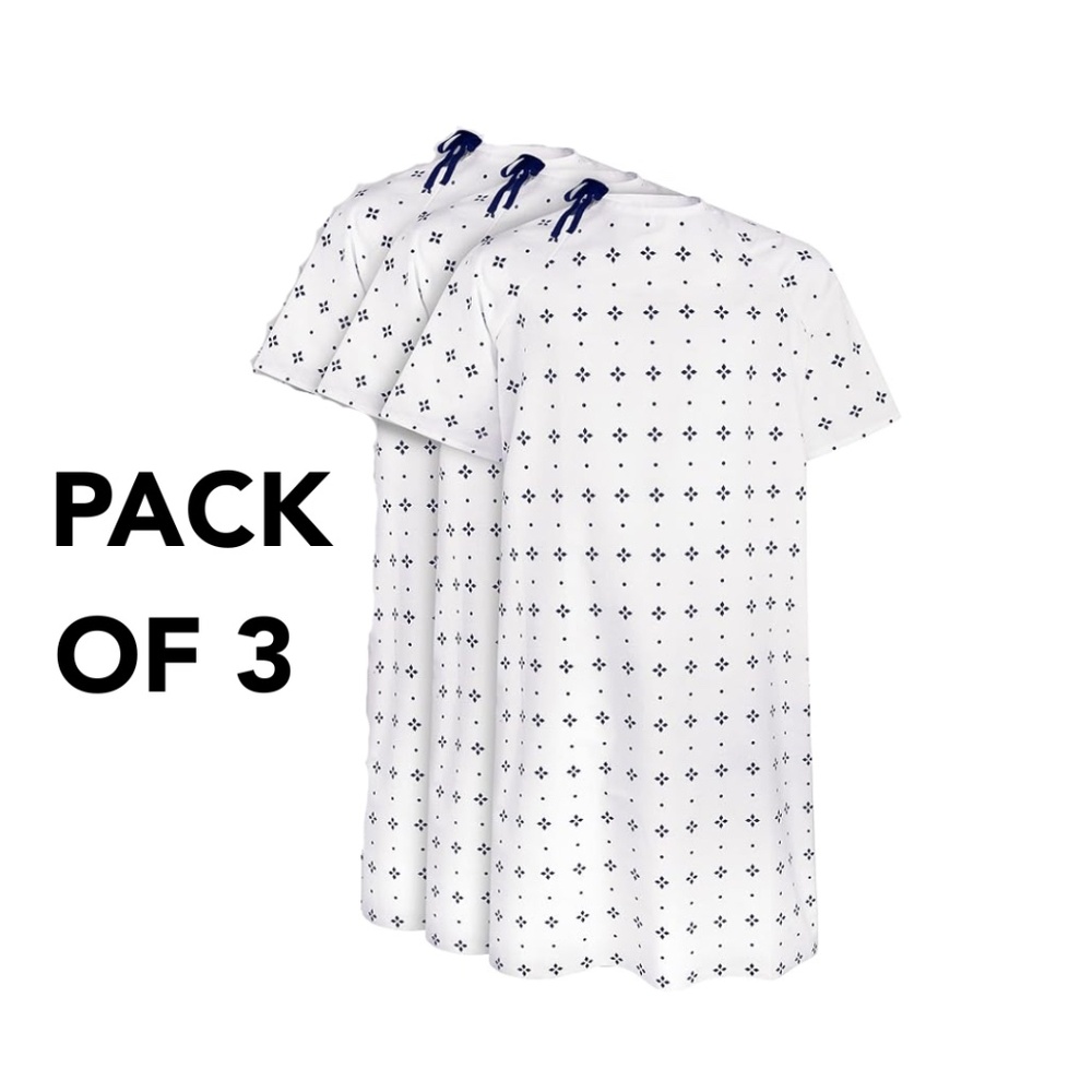 Unisex Hospital Gowns (3 Pieces)